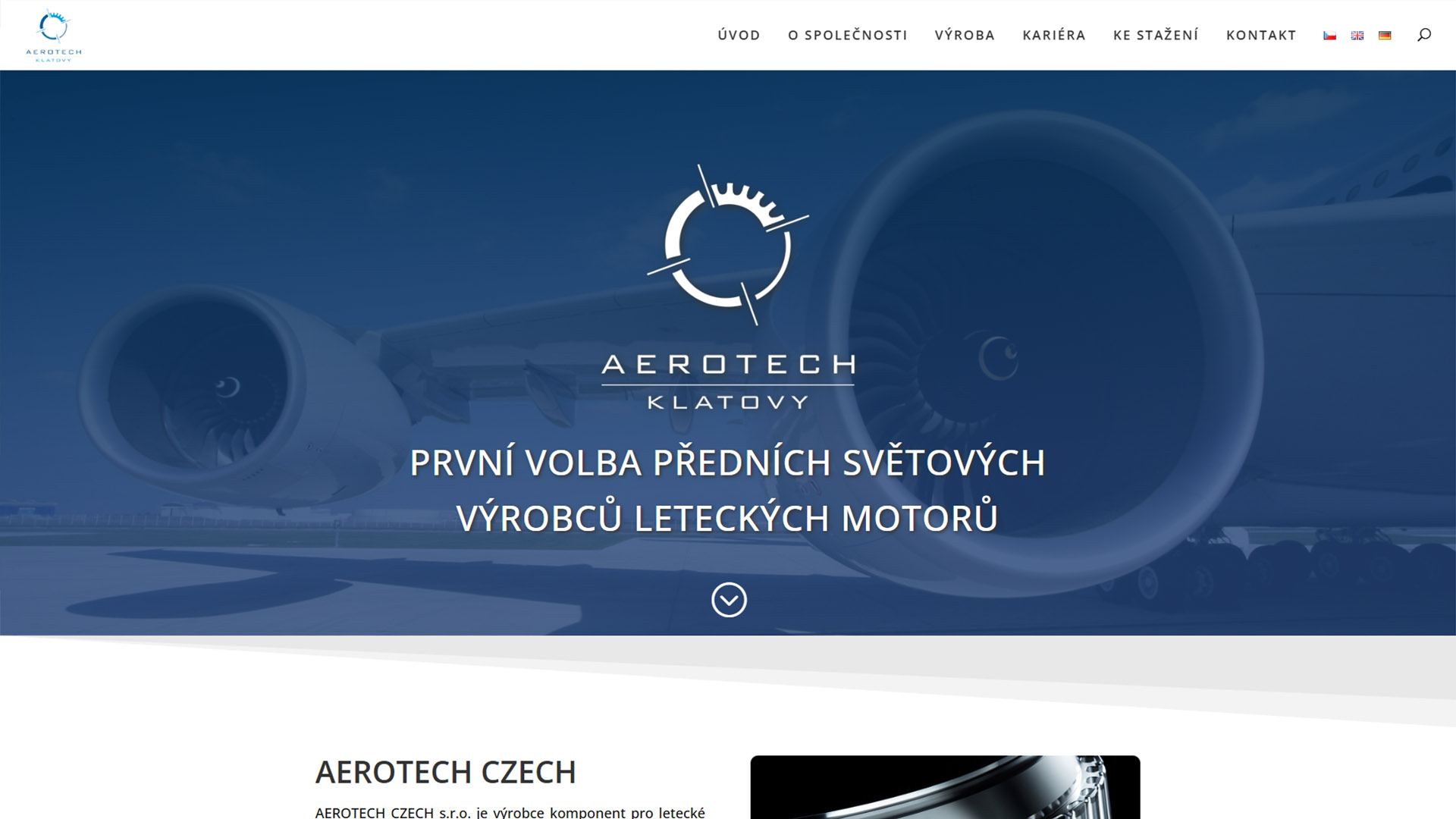 Náhledový obrázek projektu Aerotech Czech