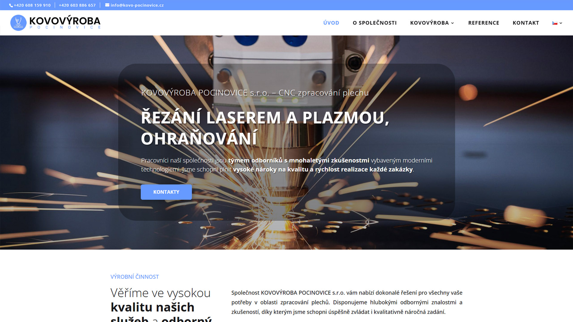 Náhledový obrázek projektu Kovovýroba Pocinovice